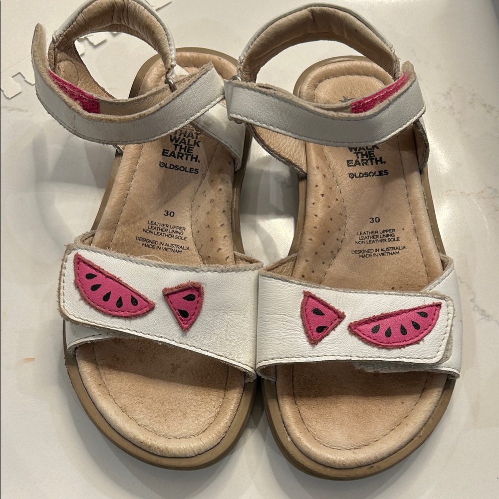 Old Soles Kids Sandals with Pink Watermelon Accents